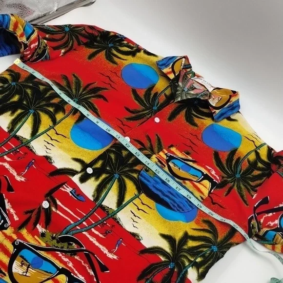 Vintage Free Style by Glorious Hawaiian Men's Buttons down Small - Picture 7 of 8